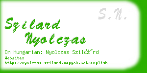 szilard nyolczas business card